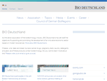Tablet Screenshot of biodeutschland.org